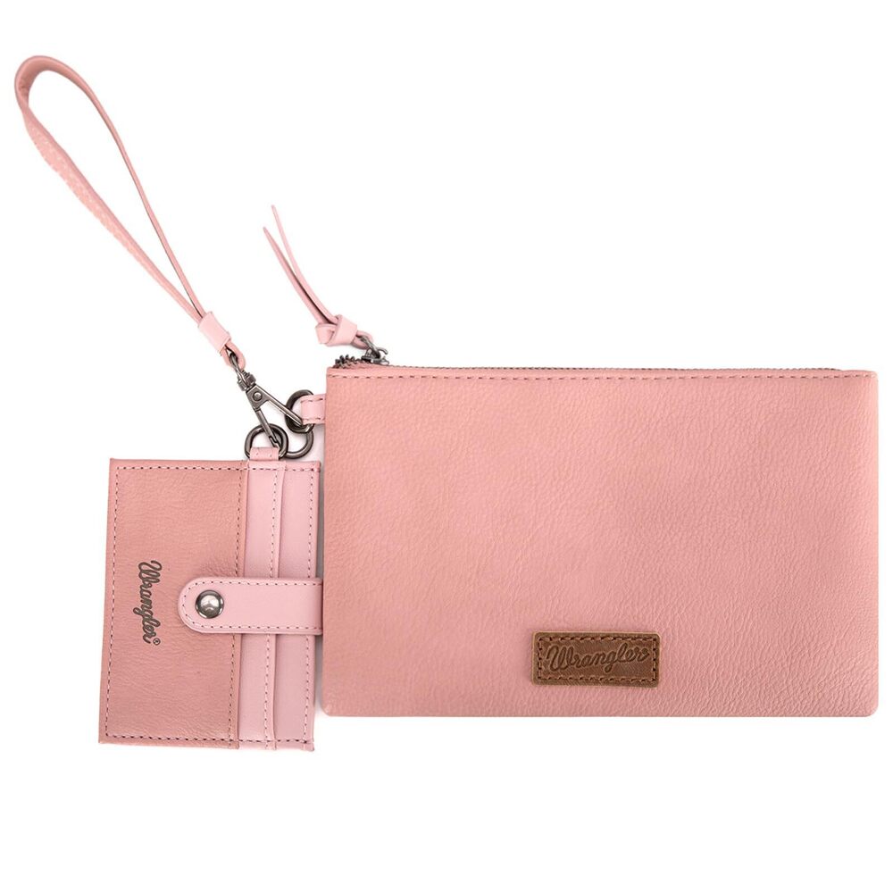 8909 X Wrangler Keychain Wristlet Wallets Detachable Dual Pouch Wristlet